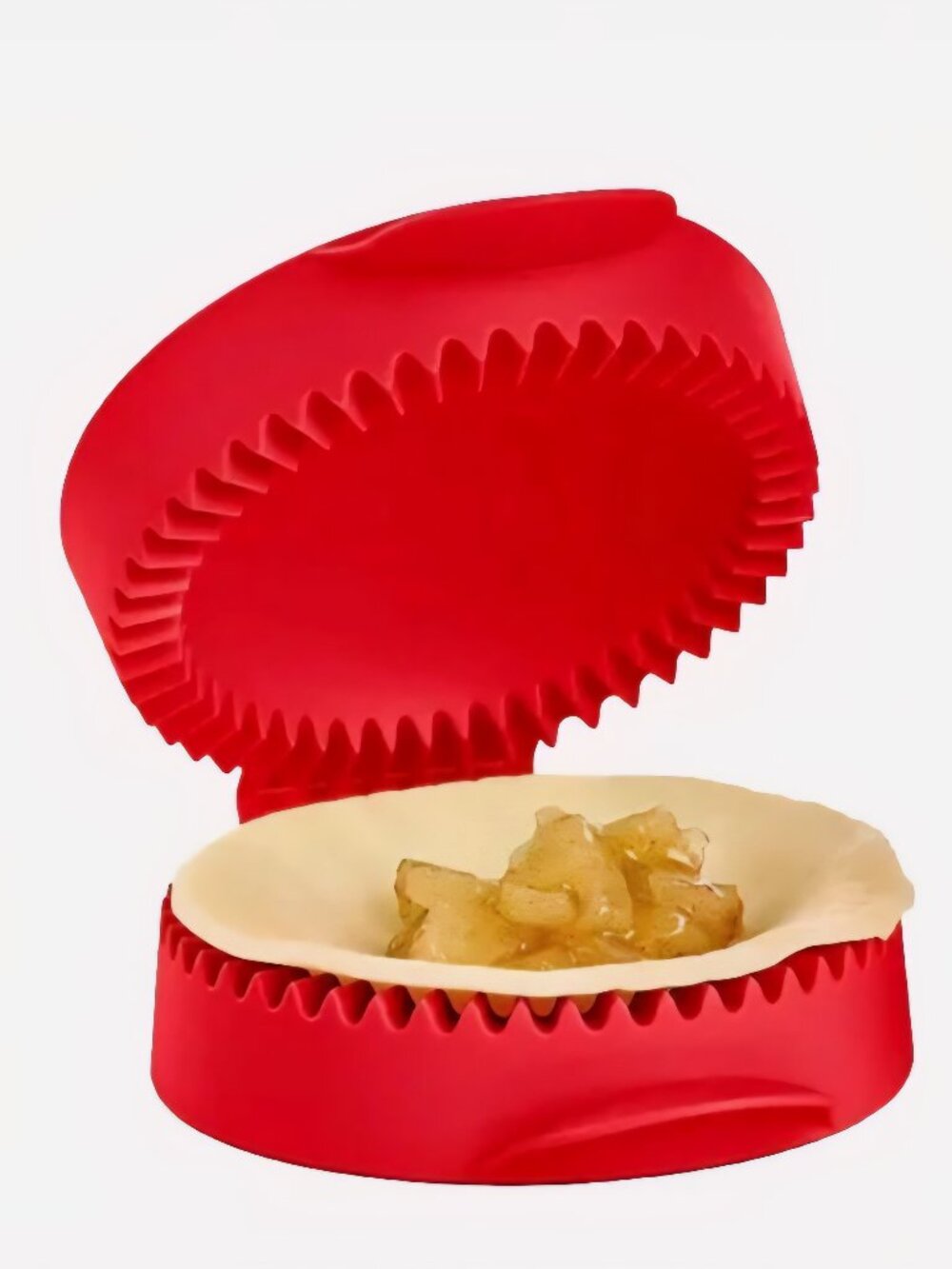 Tupperware Pastry Mini Pie Empanada Press Crimper Maker Red 4" NEW Set of 2